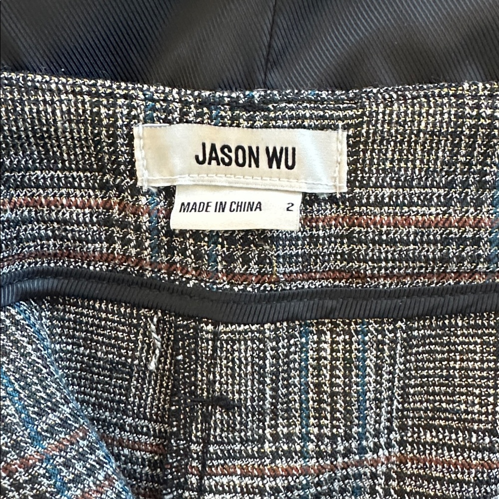 Jason Wu Metallic Plaid Vest & Pants Set - Picture 6 of 13